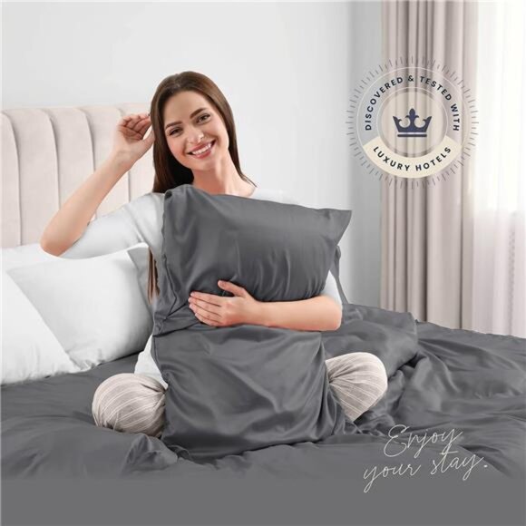 BELADOR Silky Soft Sheet Set - Luxury 6 Piece Bed Sheets for Queen Size Bed - Picture 2 of 16